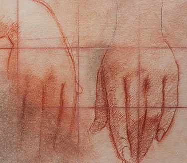 Robert Spellman drawing of two hands