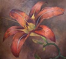 A Robert Spellman painting of a lily