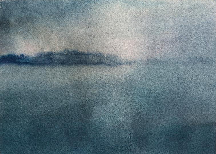 Robert Spellman painting of a seascape in Ireland.