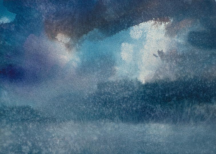 Robert Spellman painting of a sea and sky in Ireland.