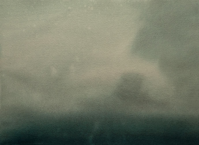 Watercolor painting of fog.