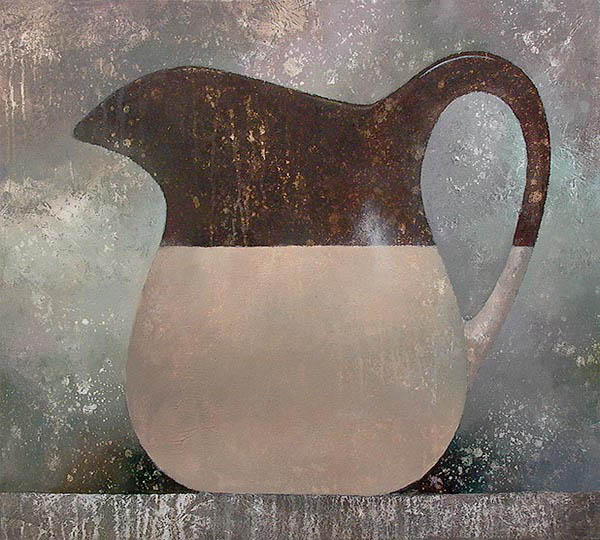 Painting of an antique pitcher